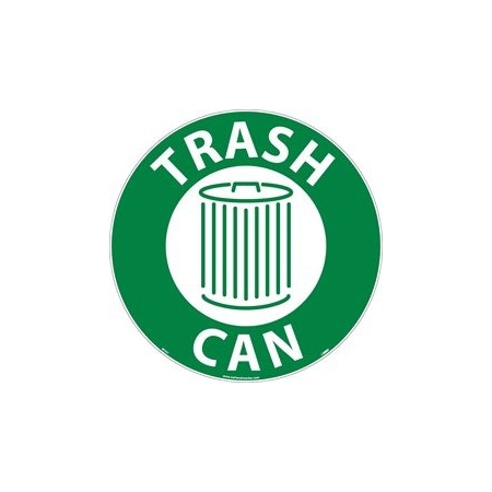 Nmc WALK ON FLOOR SIGN, 17 DIA, WFSM37 WFSM37